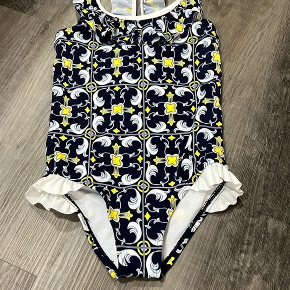 Janie and Jack one piece swimsuit size 5 - Picture 3 of 10